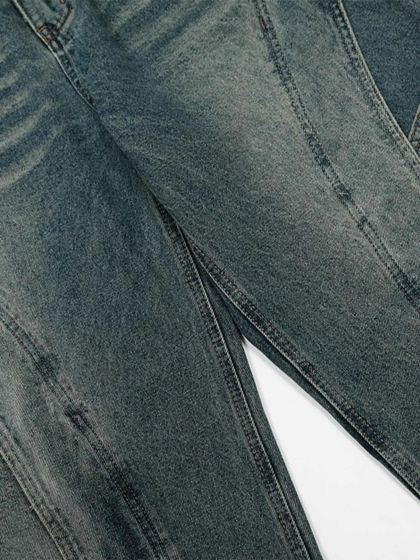 Men's Vintage Washed Wide Leg Baggy Jeans